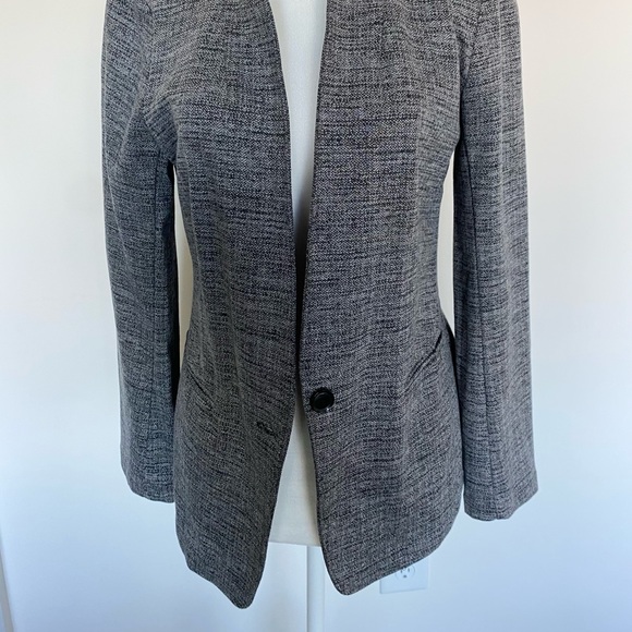 Banana Republic Single Button Blazer Charcoal Gray Size Small - Picture 3 of 9